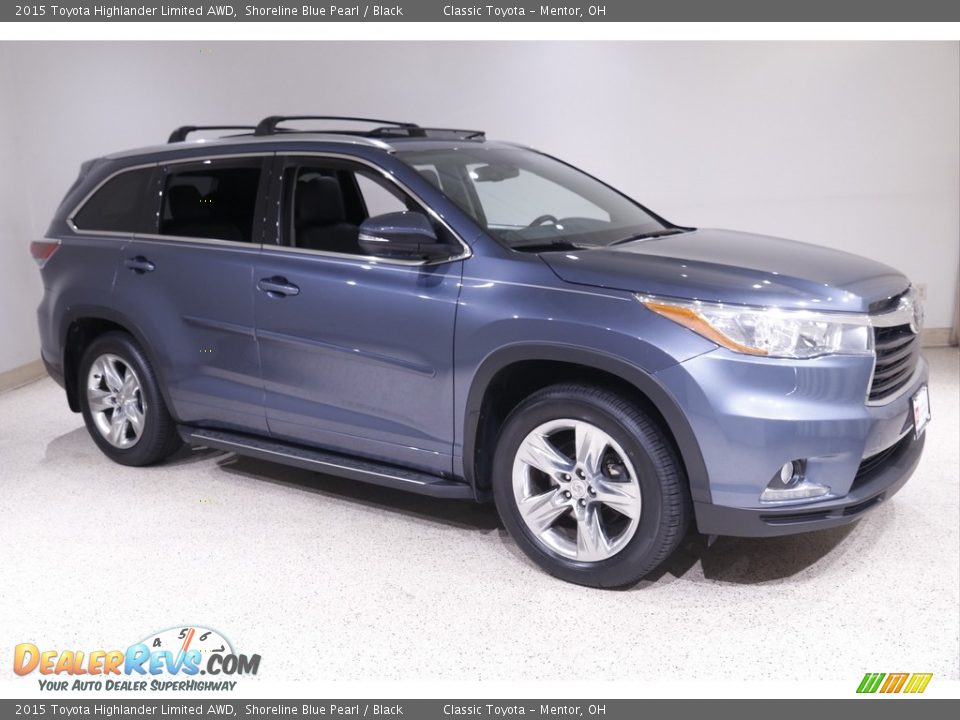 2015 Toyota Highlander Limited AWD Shoreline Blue Pearl / Black Photo #1