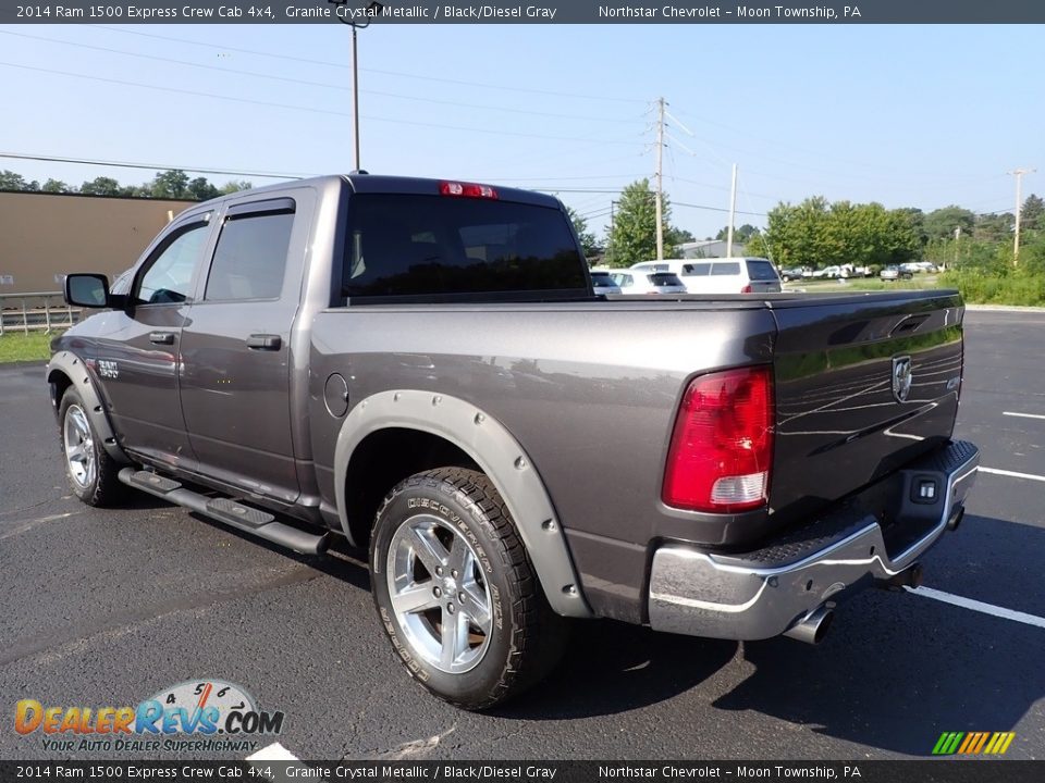 2014 Ram 1500 Express Crew Cab 4x4 Granite Crystal Metallic / Black/Diesel Gray Photo #2