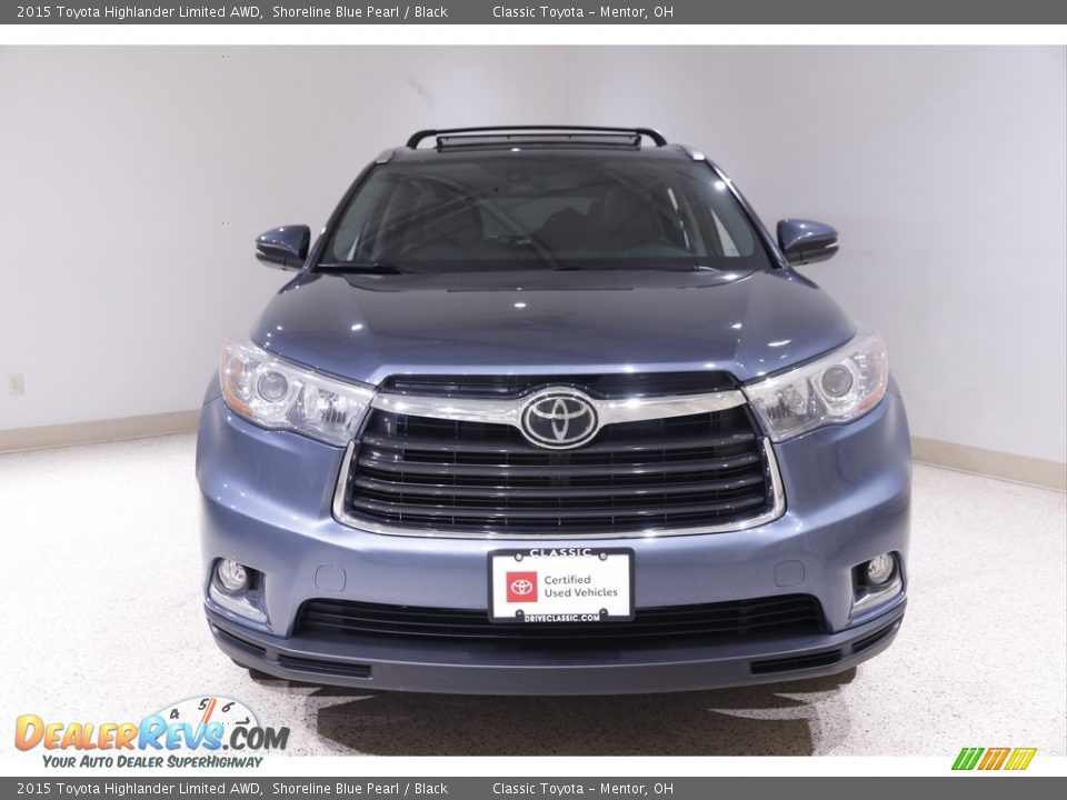 2015 Toyota Highlander Limited AWD Shoreline Blue Pearl / Black Photo #2