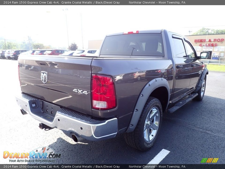 2014 Ram 1500 Express Crew Cab 4x4 Granite Crystal Metallic / Black/Diesel Gray Photo #4