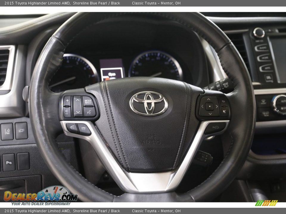 2015 Toyota Highlander Limited AWD Shoreline Blue Pearl / Black Photo #7