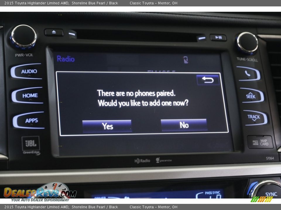 2015 Toyota Highlander Limited AWD Shoreline Blue Pearl / Black Photo #11