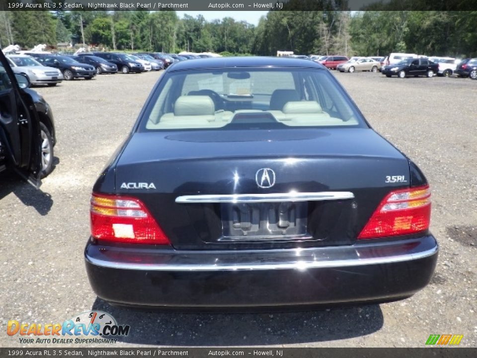 1999 Acura RL 3.5 Sedan Nighthawk Black Pearl / Parchment Photo #5