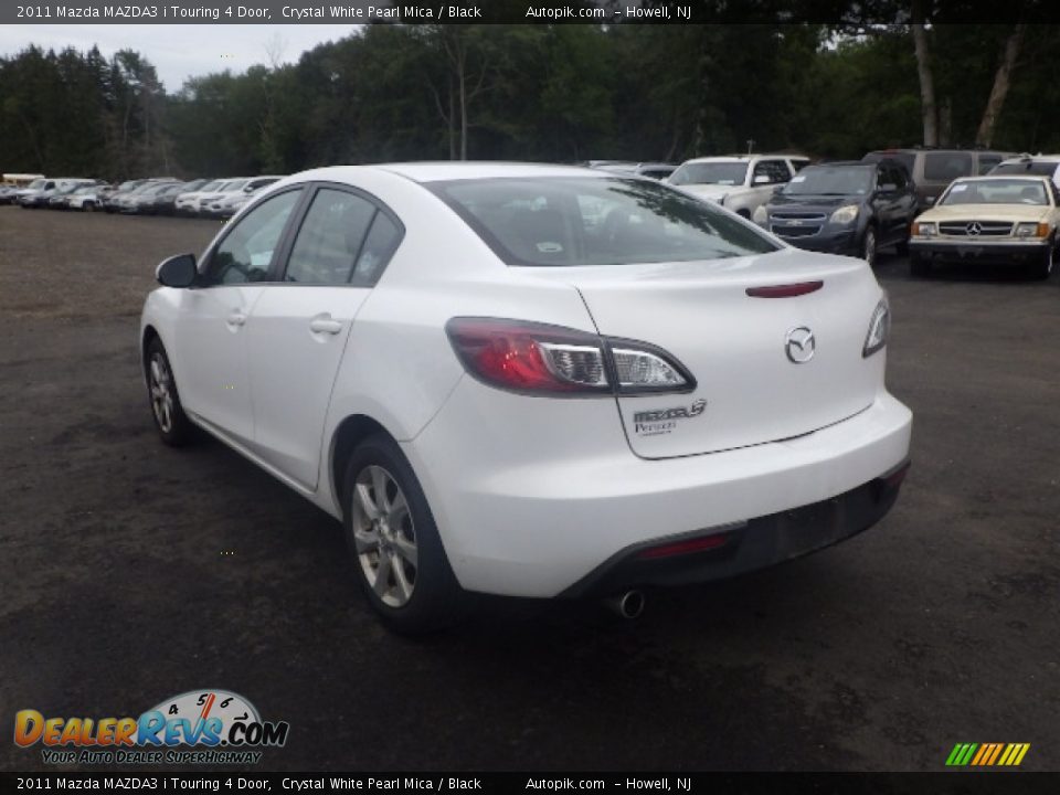 2011 Mazda MAZDA3 i Touring 4 Door Crystal White Pearl Mica / Black Photo #4