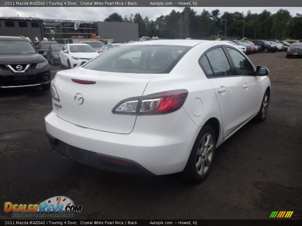 2011 Mazda MAZDA3 i Touring 4 Door Crystal White Pearl Mica / Black Photo #6