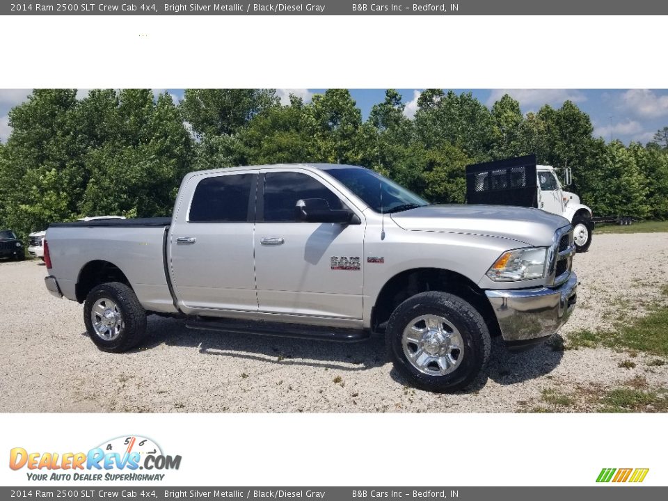 2014 Ram 2500 SLT Crew Cab 4x4 Bright Silver Metallic / Black/Diesel Gray Photo #1