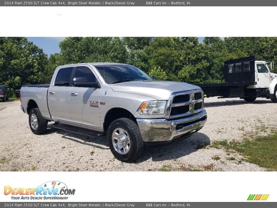 2014 Ram 2500 SLT Crew Cab 4x4 Bright Silver Metallic / Black/Diesel Gray Photo #2