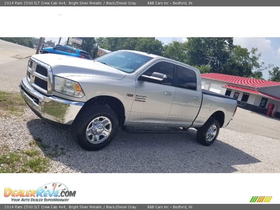 2014 Ram 2500 SLT Crew Cab 4x4 Bright Silver Metallic / Black/Diesel Gray Photo #4