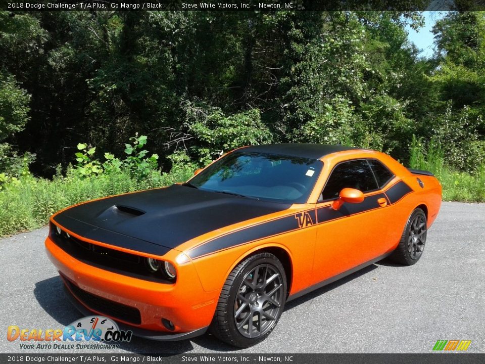 2018 Dodge Challenger T/A Plus Go Mango / Black Photo #3