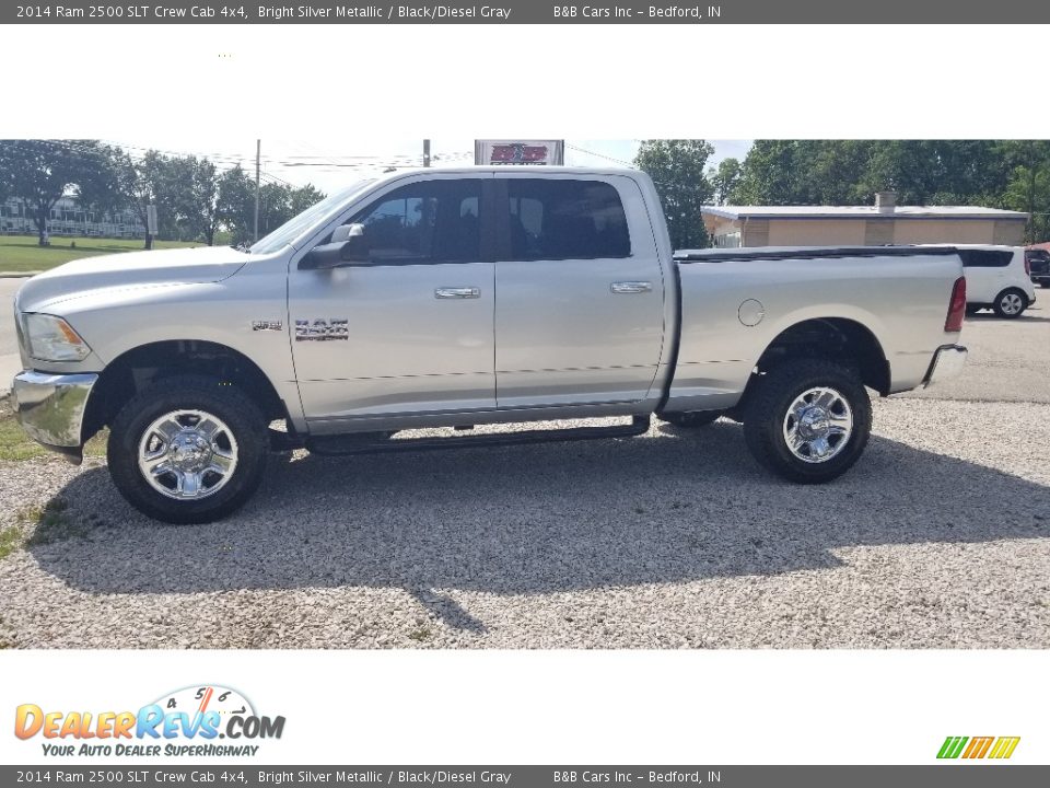 2014 Ram 2500 SLT Crew Cab 4x4 Bright Silver Metallic / Black/Diesel Gray Photo #5