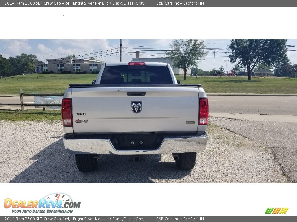 2014 Ram 2500 SLT Crew Cab 4x4 Bright Silver Metallic / Black/Diesel Gray Photo #7