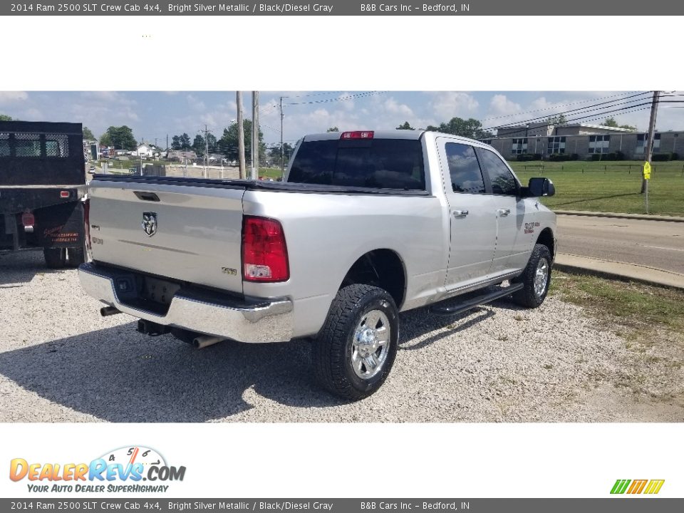 2014 Ram 2500 SLT Crew Cab 4x4 Bright Silver Metallic / Black/Diesel Gray Photo #8