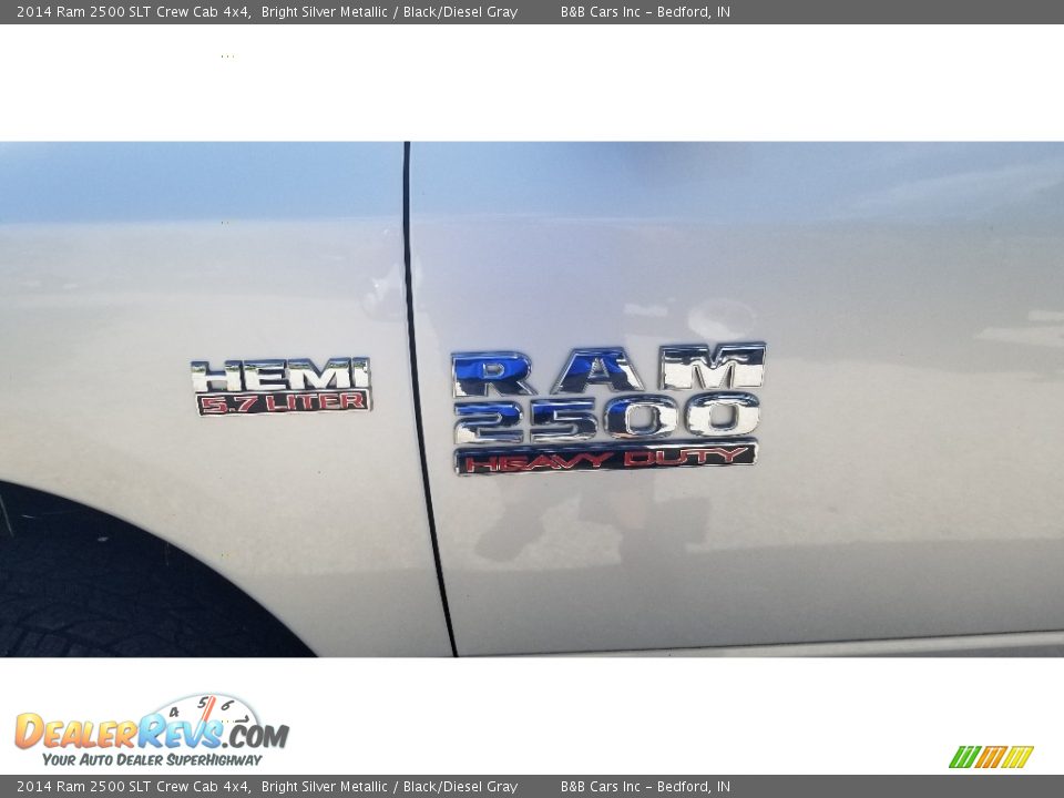 2014 Ram 2500 SLT Crew Cab 4x4 Bright Silver Metallic / Black/Diesel Gray Photo #12