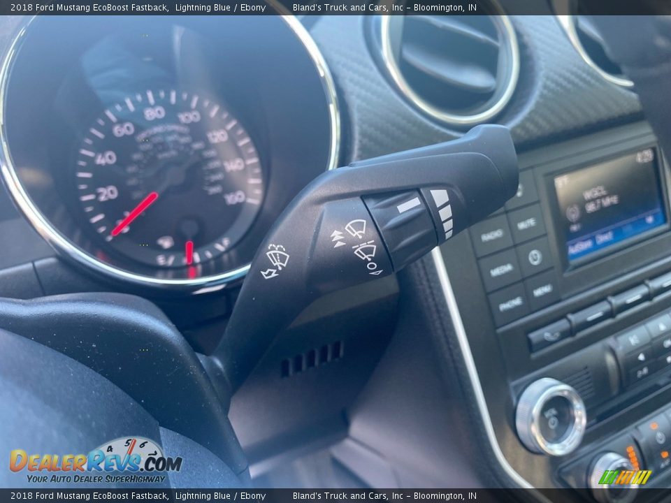 2018 Ford Mustang EcoBoost Fastback Lightning Blue / Ebony Photo #19