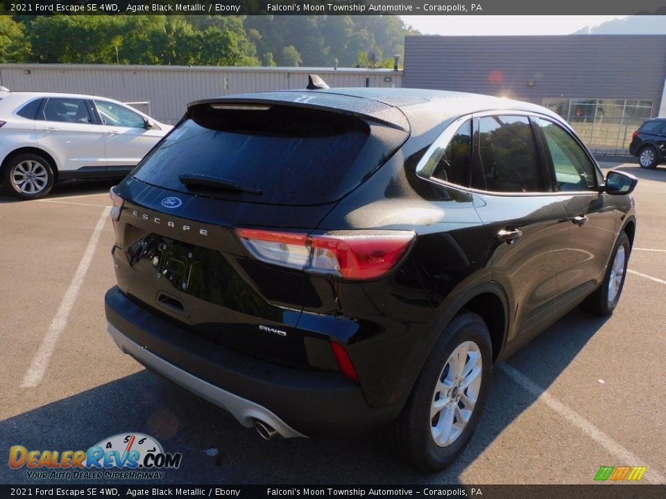 2021 Ford Escape SE 4WD Agate Black Metallic / Ebony Photo #2