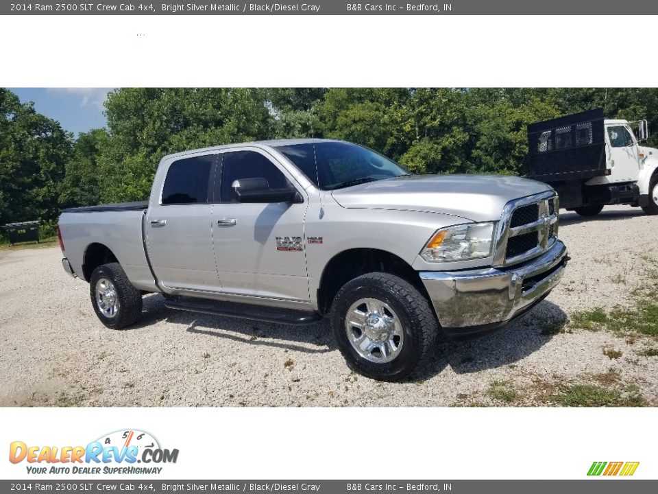 2014 Ram 2500 SLT Crew Cab 4x4 Bright Silver Metallic / Black/Diesel Gray Photo #27