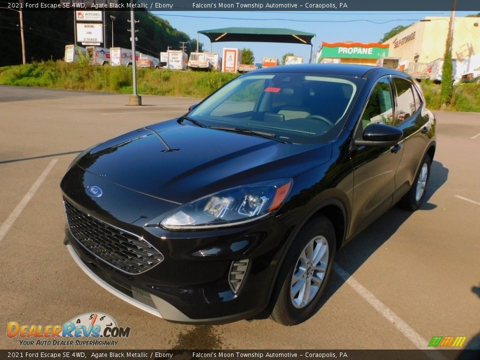 2021 Ford Escape SE 4WD Agate Black Metallic / Ebony Photo #7