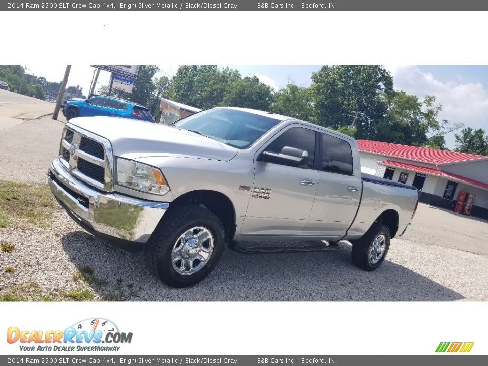 2014 Ram 2500 SLT Crew Cab 4x4 Bright Silver Metallic / Black/Diesel Gray Photo #29