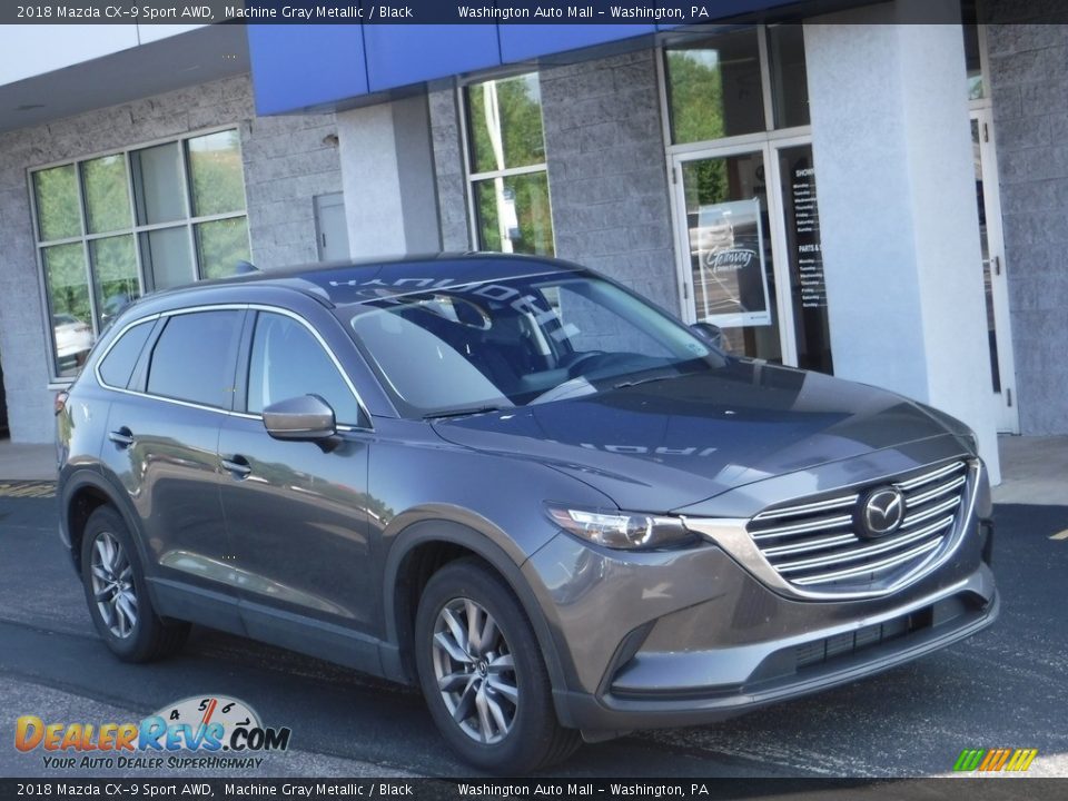 2018 Mazda CX-9 Sport AWD Machine Gray Metallic / Black Photo #1