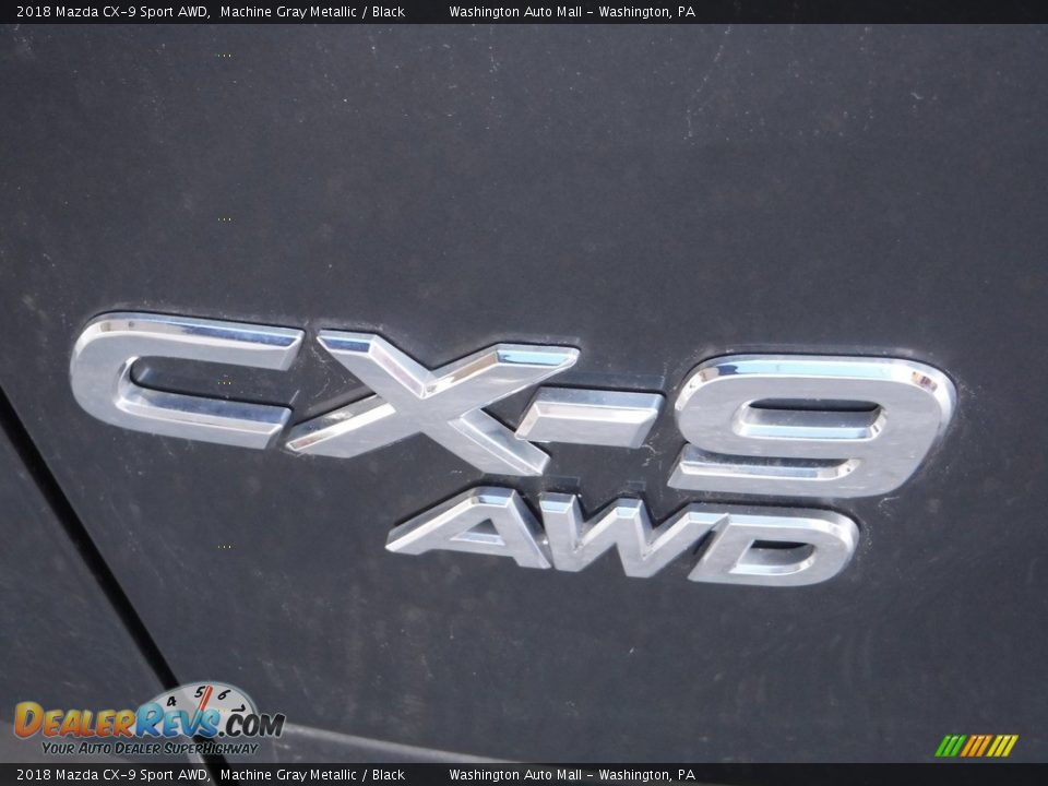 2018 Mazda CX-9 Sport AWD Machine Gray Metallic / Black Photo #7