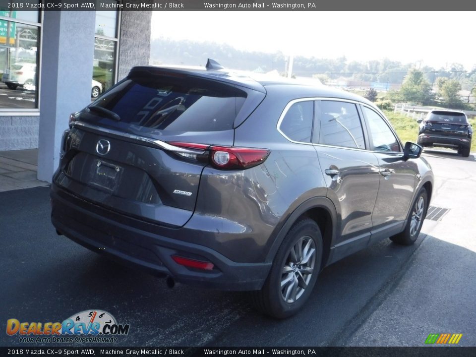 2018 Mazda CX-9 Sport AWD Machine Gray Metallic / Black Photo #8