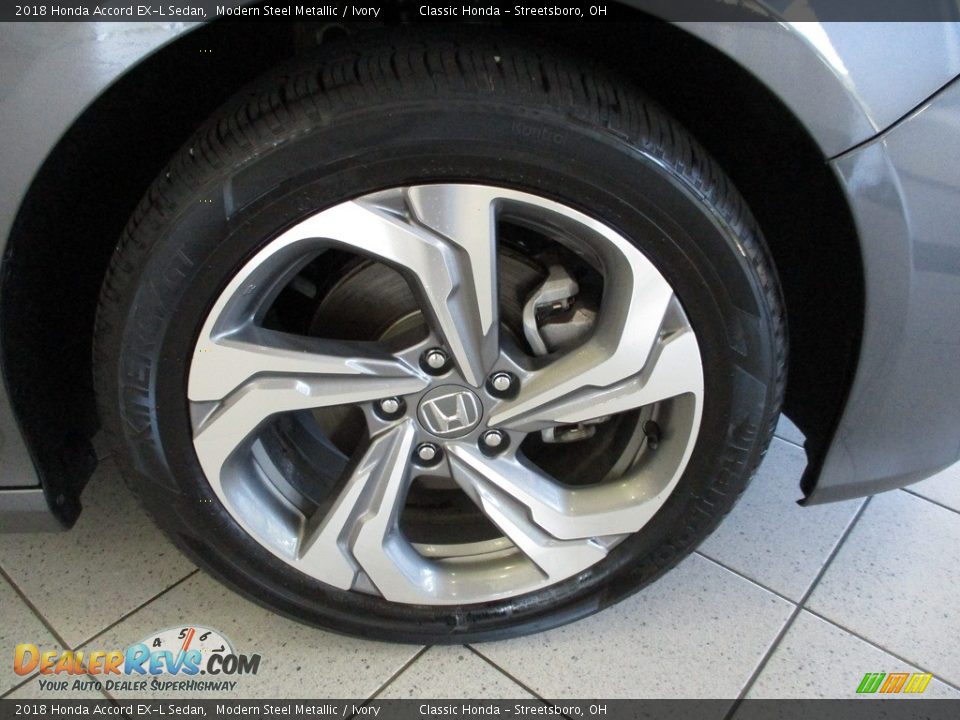 2018 Honda Accord EX-L Sedan Modern Steel Metallic / Ivory Photo #5