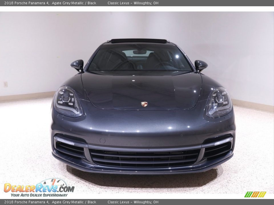 2018 Porsche Panamera 4 Agate Grey Metallic / Black Photo #2