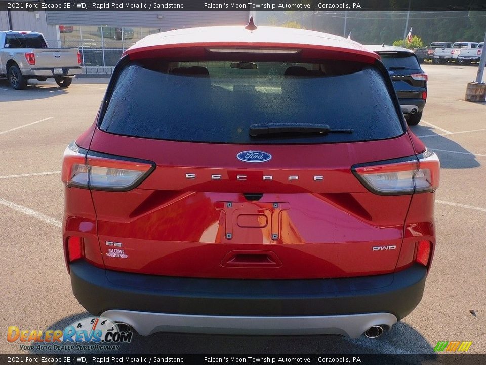 2021 Ford Escape SE 4WD Rapid Red Metallic / Sandstone Photo #3