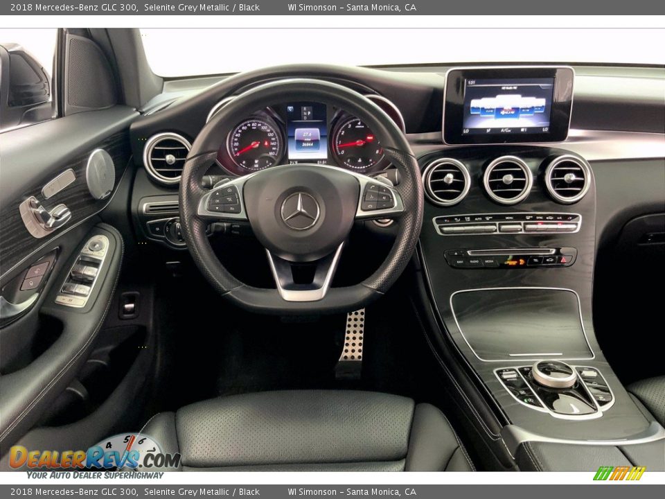 2018 Mercedes-Benz GLC 300 Selenite Grey Metallic / Black Photo #4