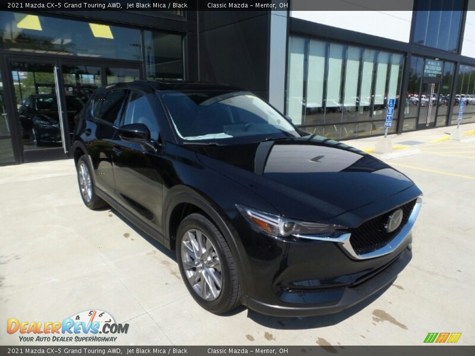 2021 Mazda CX-5 Grand Touring AWD Jet Black Mica / Black Photo #1