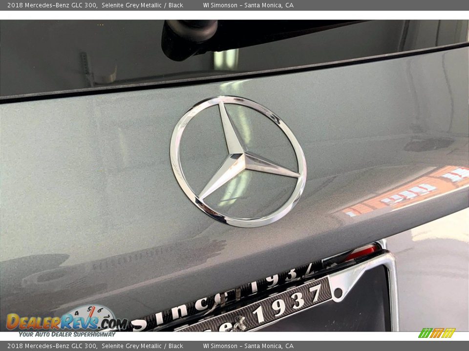 2018 Mercedes-Benz GLC 300 Selenite Grey Metallic / Black Photo #7