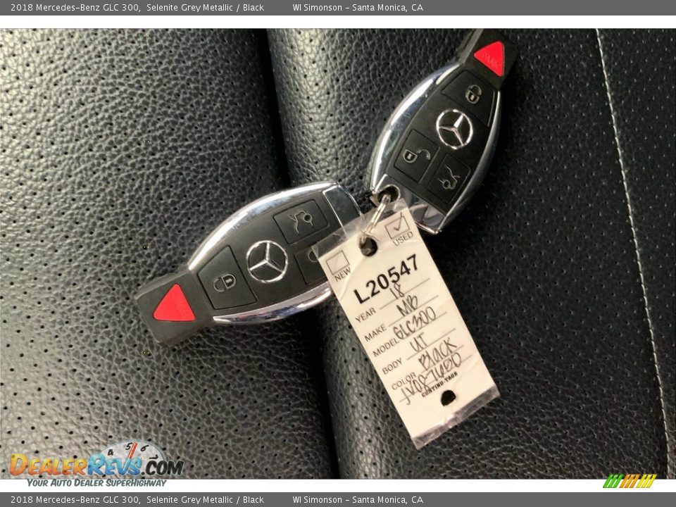 2018 Mercedes-Benz GLC 300 Selenite Grey Metallic / Black Photo #11