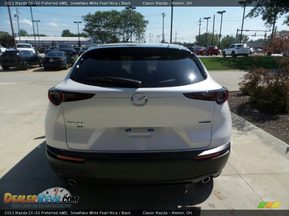 2021 Mazda CX-30 Preferred AWD Snowflake White Pearl Mica / Black Photo #5