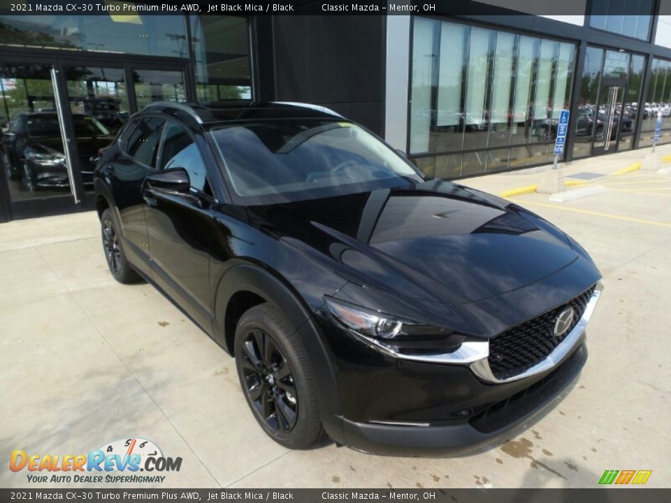 2021 Mazda CX-30 Turbo Premium Plus AWD Jet Black Mica / Black Photo #1