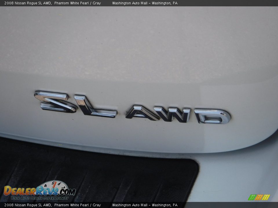 2008 Nissan Rogue SL AWD Phantom White Pearl / Gray Photo #11