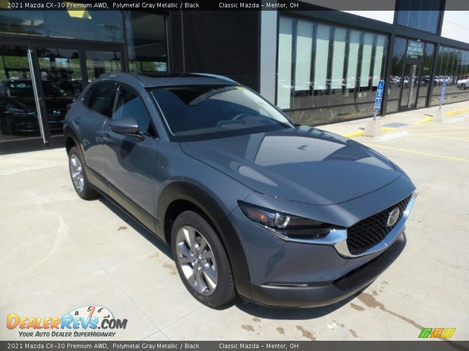 2021 Mazda CX-30 Premium AWD Polymetal Gray Metallic / Black Photo #1