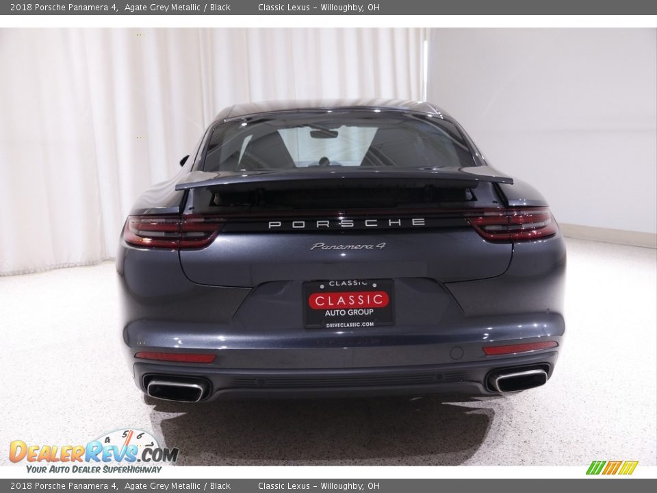 2018 Porsche Panamera 4 Agate Grey Metallic / Black Photo #31