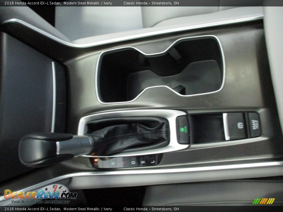 2018 Honda Accord EX-L Sedan Modern Steel Metallic / Ivory Photo #34
