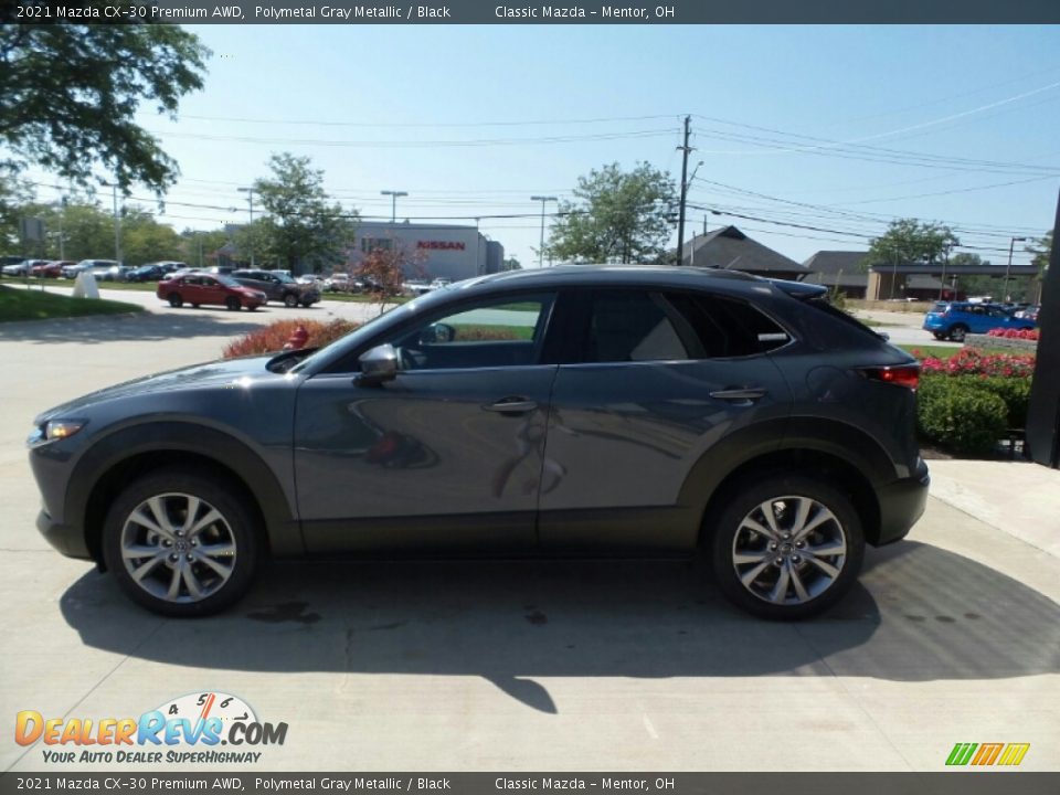 2021 Mazda CX-30 Premium AWD Polymetal Gray Metallic / Black Photo #6