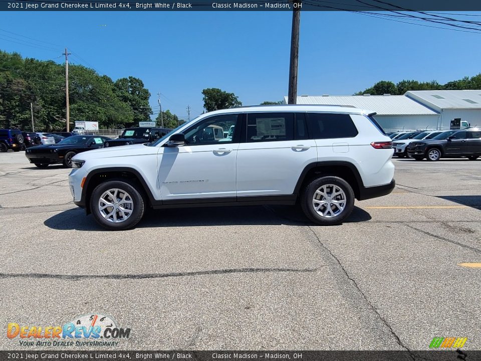 2021 Jeep Grand Cherokee L Limited 4x4 Bright White / Black Photo #3