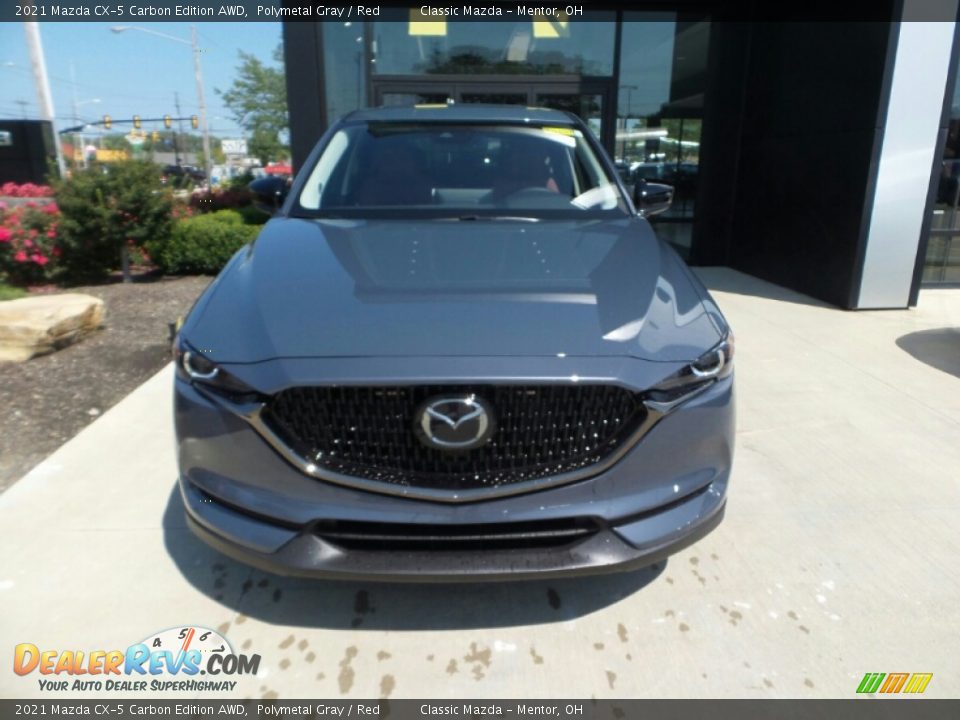 2021 Mazda CX-5 Carbon Edition AWD Polymetal Gray / Red Photo #2