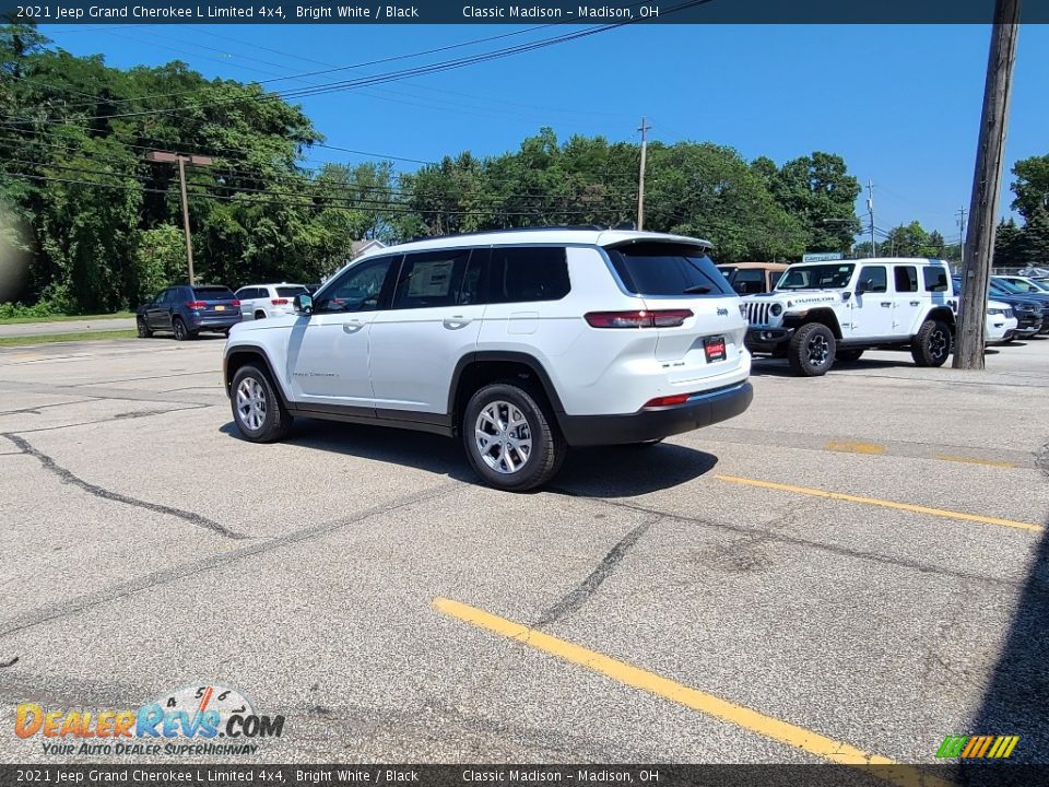 2021 Jeep Grand Cherokee L Limited 4x4 Bright White / Black Photo #4