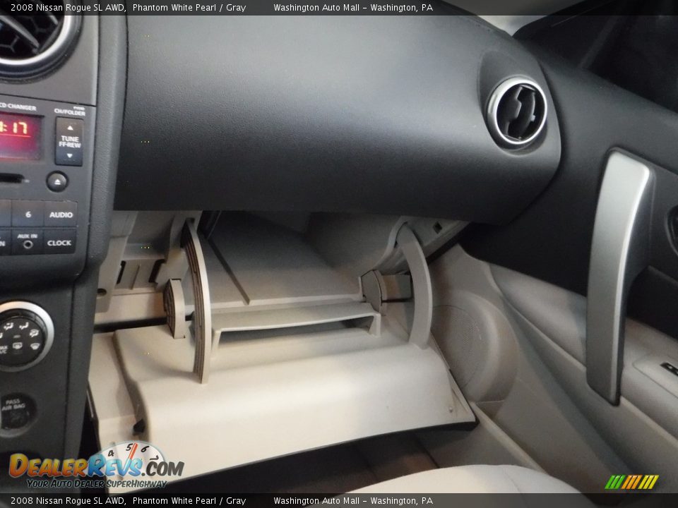 2008 Nissan Rogue SL AWD Phantom White Pearl / Gray Photo #22