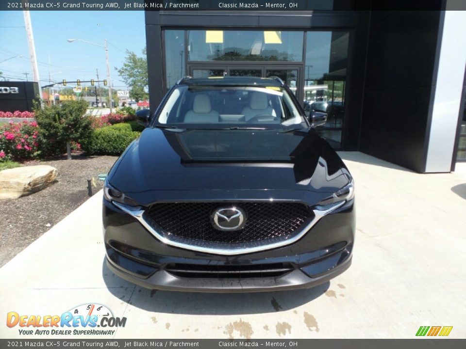 2021 Mazda CX-5 Grand Touring AWD Jet Black Mica / Parchment Photo #2