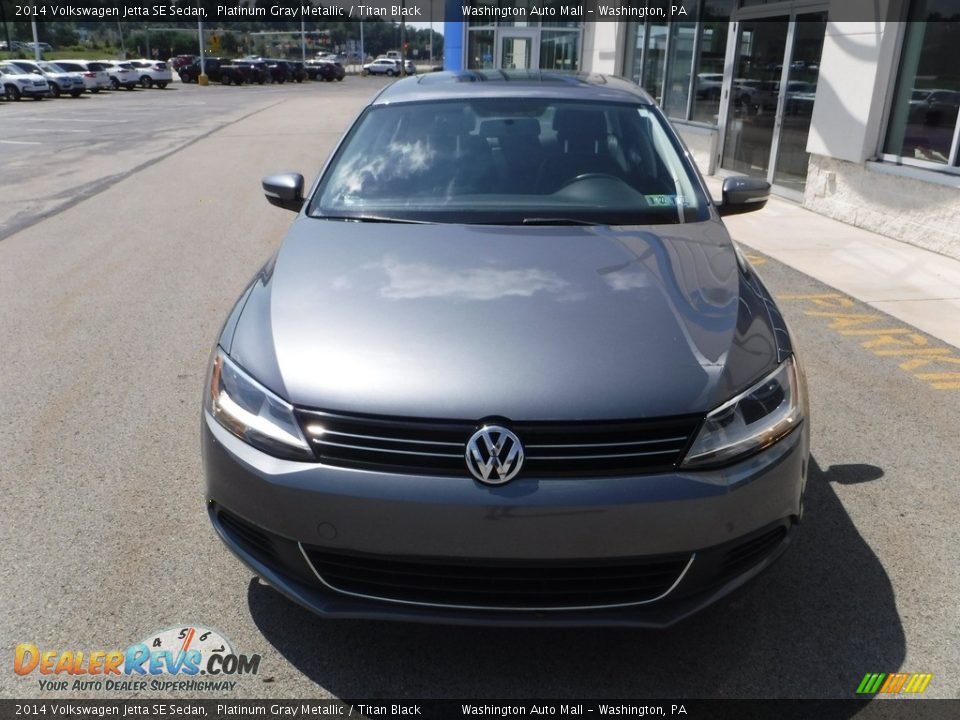 2014 Volkswagen Jetta SE Sedan Platinum Gray Metallic / Titan Black Photo #4