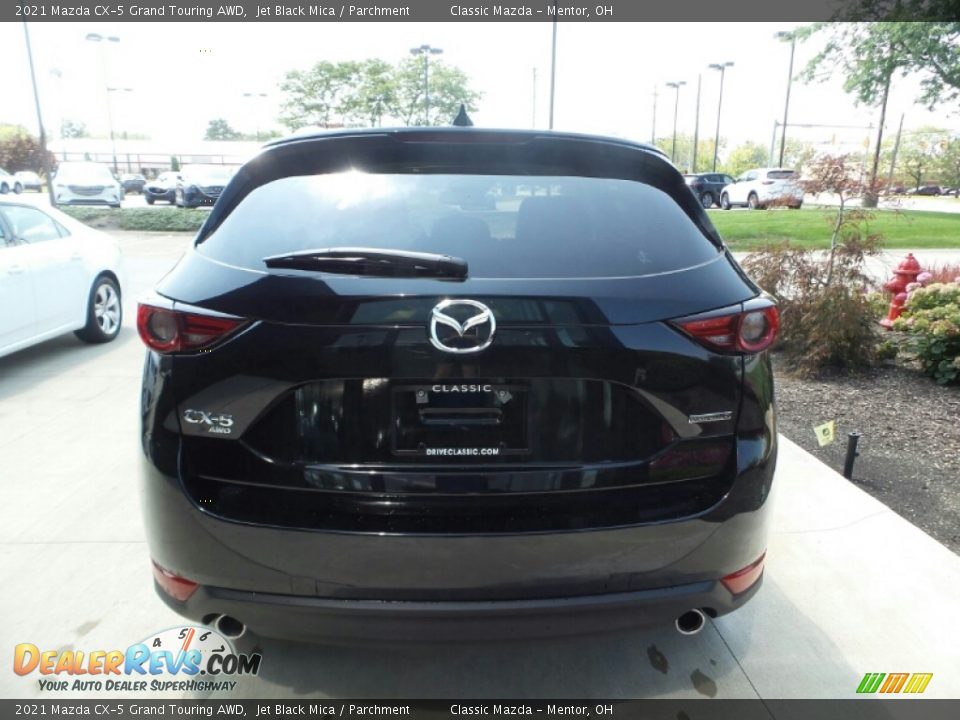 2021 Mazda CX-5 Grand Touring AWD Jet Black Mica / Parchment Photo #5