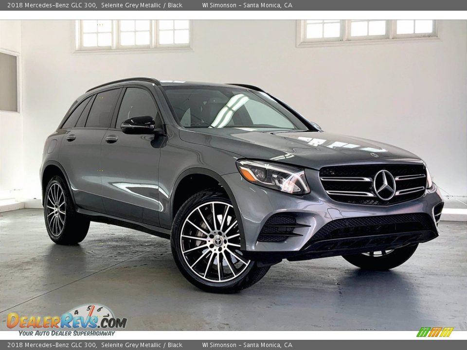 2018 Mercedes-Benz GLC 300 Selenite Grey Metallic / Black Photo #34