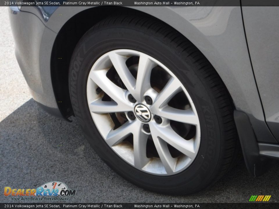 2014 Volkswagen Jetta SE Sedan Platinum Gray Metallic / Titan Black Photo #7