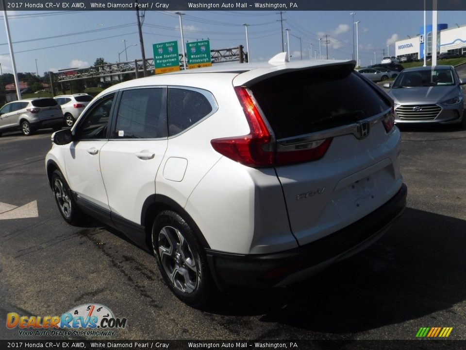 2017 Honda CR-V EX AWD White Diamond Pearl / Gray Photo #8