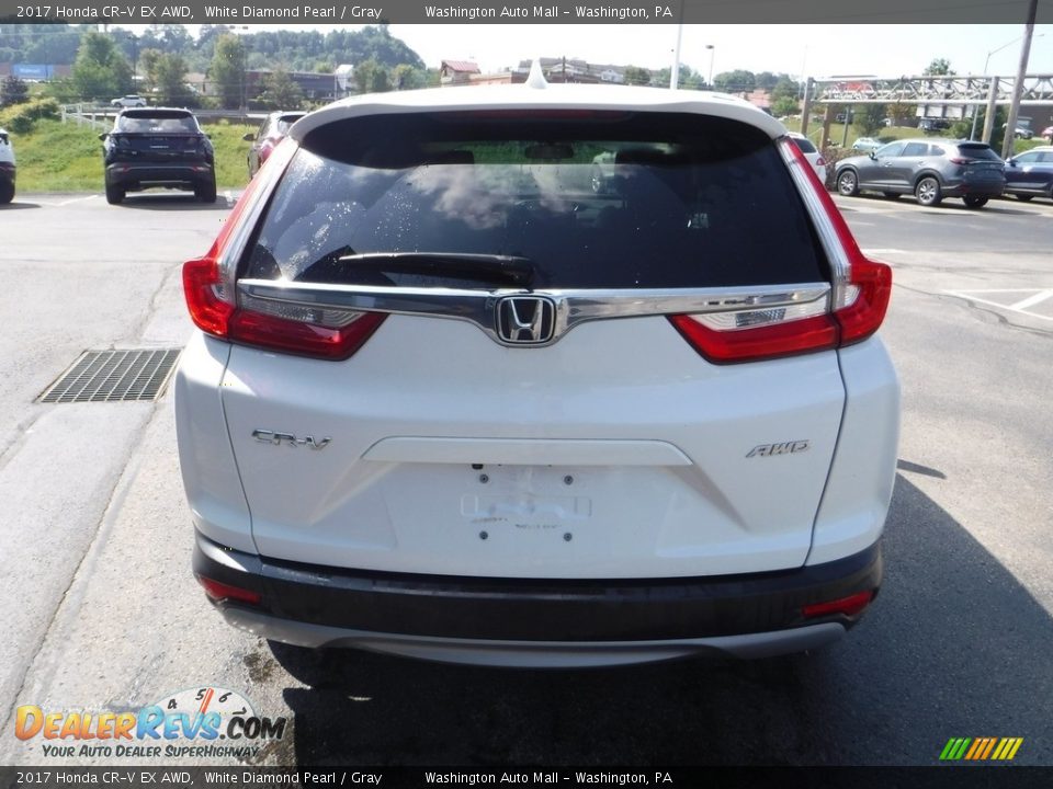 2017 Honda CR-V EX AWD White Diamond Pearl / Gray Photo #9